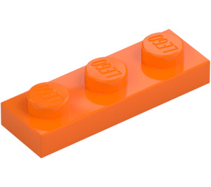 LEGO Orange Plate 1 x 3 (3623)