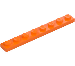 LEGO orange Plade 1 x 8 (3460)