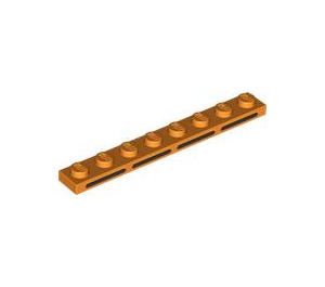 LEGO Oranje Plaat 1 x 8 met Zwart Lines (3460 / 103807)