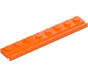 LEGO oranžová Deska 1 x 8 s Dveře Zábradlí (4510)