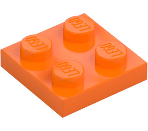 LEGO Oranje Plaat 2 x 2 (3022 / 94148)