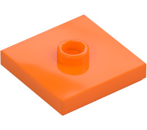 LEGO orange Plade 2 x 2 med rille og 1 Centrum Stud (23893 / 87580)