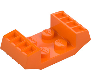 LEGO Pomarańczowy Talerz 2 x 2 z Uniesiony Grilles (41862)