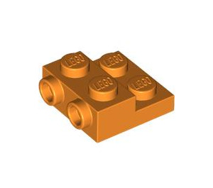 LEGO Orange assiette 2 x 2 x 0.7 avec 2 Goujons sur Côté (4304 / 99206)