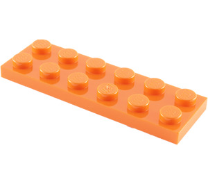LEGO Orange assiette 2 x 6 (3795)