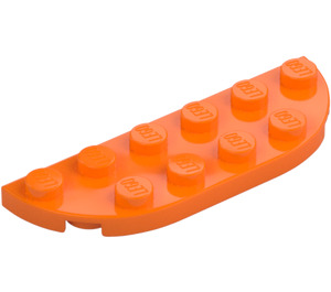 LEGO Orange Plate 2 x 6 with Rounded Corners (18980)