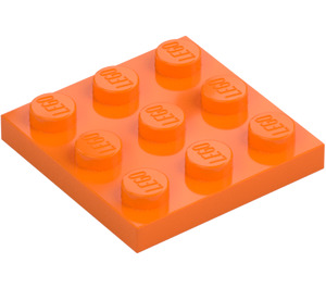 LEGO Orange Plate 3 x 3 (11212)