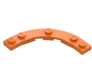 LEGO Orange Plate 5 x 5 Round Corner (80015)