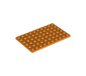 LEGO Orange assiette 6 x 10 (3033)