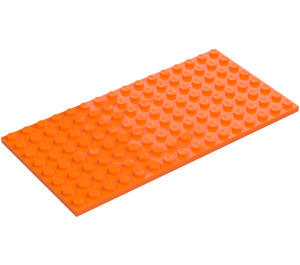 LEGO Orange Plate 8 x 16 (92438)