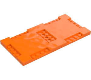 LEGO Orange Platte 8 x 16 x 0.7 mit Tiles (71772)