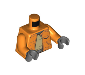 LEGO Oranje Ponda Baba Torso (973 / 76382)