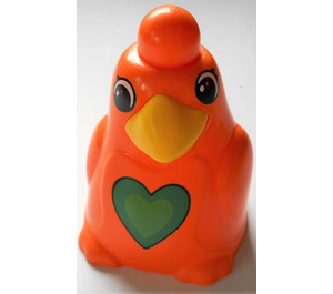 LEGO Orange Primo Oiseau Mother avec green Cœur sur chest