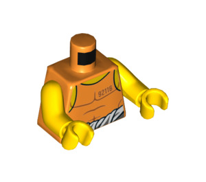 LEGO Oranje Prisoner 92116 met Oranje Vest (973 / 76382)