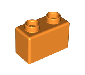 LEGO Orange Quatro Brique 1 x 2 (63.4 X 31.4) (48287)