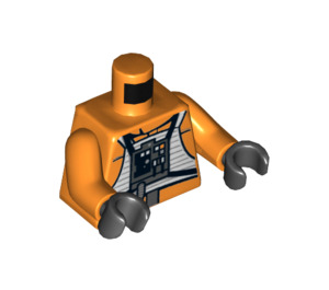 lego minifigure orange torso