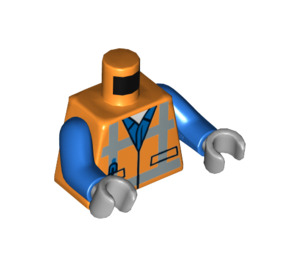 LEGO Orange Robo Emmet Minifig Torso (973 / 76382)