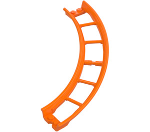 LEGO Orange Roller Coaster Rail 13 x 13 x 3.3 Quarter Circle (80566 ...