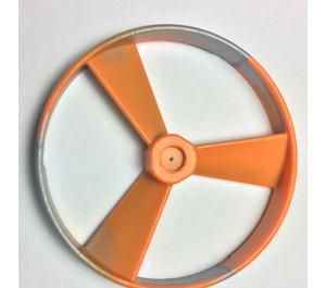LEGO Orange Rotor with Marbled Pearl Light Grat Ring without Code on Side (50899 / 52232)