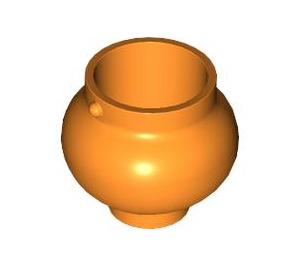 LEGO Orange Rounded Pot / Cauldron (79807 / 98374)