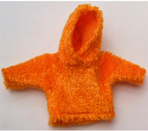 LEGO Orange Scala Clothes Female Fur Sweater with Hood