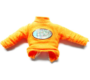 LEGO Orange Scala Male Sweater avec Oval avec Noir Border Modèle