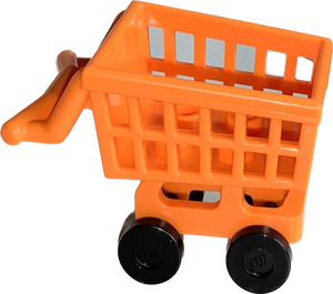 LEGO orange Shopping Cart Assembly