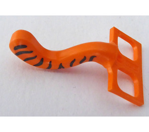 LEGO Orange Short Tail with Narrow Black Stripes (15504 / 68555)