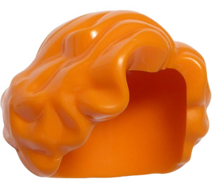 LEGO Orange Kurz Wellig Haar mit Seitenscheitel (11256 / 34283)