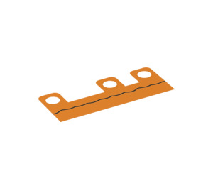 LEGO Orange Rock (10 mm) mit Schwarz line (16816 / 21011)