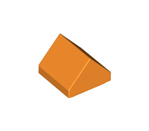LEGO Oranje Helling 1 x 1 (45°) Dubbele (35464)
