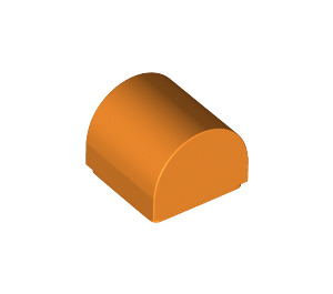 LEGO Orange Pente 1 x 1 Incurvé (49307)