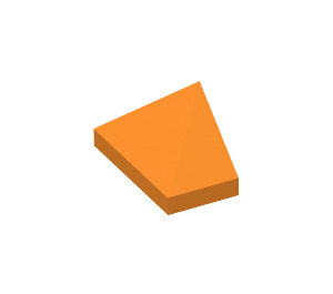 LEGO Orange Pente 1 x 2 (45°) Tripler avec barre intérieure (3048)