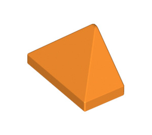 LEGO Oranje Helling 1 x 2 (45°) Drievoudig met Stud houder aan de binnenzijde (15571)