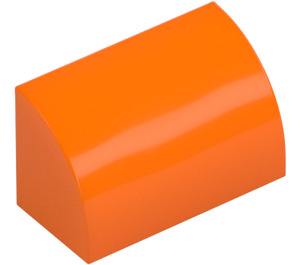 LEGO Oransje Skråning 1 x 2 Buet (37352 / 98030)