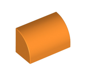 LEGO Orange Pente 1 x 2 Incurvé (37352 / 98030)