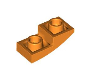 LEGO Orange Slope 1 x 2 Curved Inverted (24201)