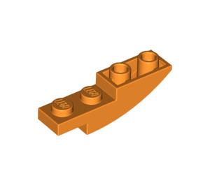 LEGO Oranje Helling 1 x 4 Gebogen Omgekeerd (13547)