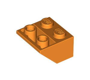 LEGO Oranje Helling 2 x 2 (45°) Omgekeerd met platte afstandsring eronder (3660)