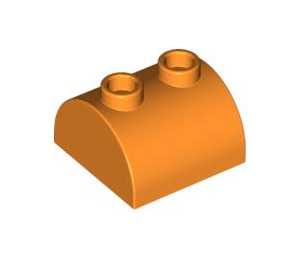 LEGO Orange Steigung 2 x 2 Gebogen mit 2 Bolzen auf oben (30165)