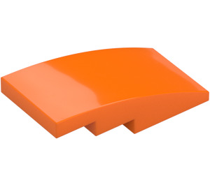 LEGO Orange Slope 2 x 4 Curved (93606)