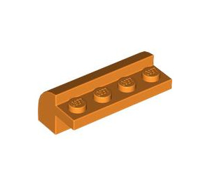 LEGO Orange Pente 2 x 4 x 1.3 Incurvé (6081)