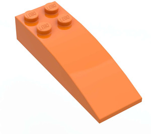 LEGO Naranja Con pendiente 2 x 6 Curvo (44126)