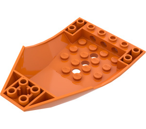 LEGO Oranje Helling 2 x 6 x 10 Gebogen Omgekeerd (47406)