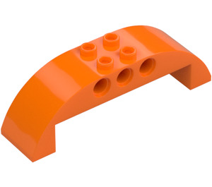 LEGO orange Skråning 2 x 8 x 2 buet (11290 / 28918)