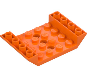 LEGO Oranje Helling 4 x 6 (45°) Dubbele Omgekeerd met Open Midden met 3 gaten (60219)