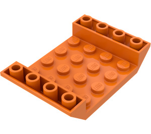 LEGO Oranssi Luiska 4 x 6 (45°) Kaksinkertainen Käänteinen jossa Open Keskusta ilman aukkoja (30283 / 60219)