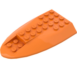 LEGO Orange Steigung 6 x 10 mit Doppelt Bow (87615)