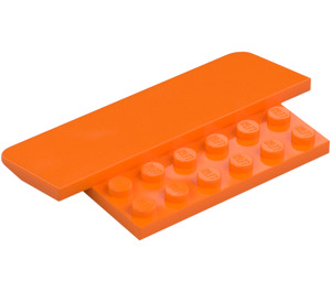 LEGO Orange Pente 8 x 5 x 0.7 Rampe  (75539)