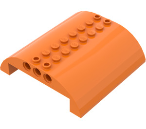 LEGO Orange Pente 8 x 8 x 2 Incurvé Double (54095)